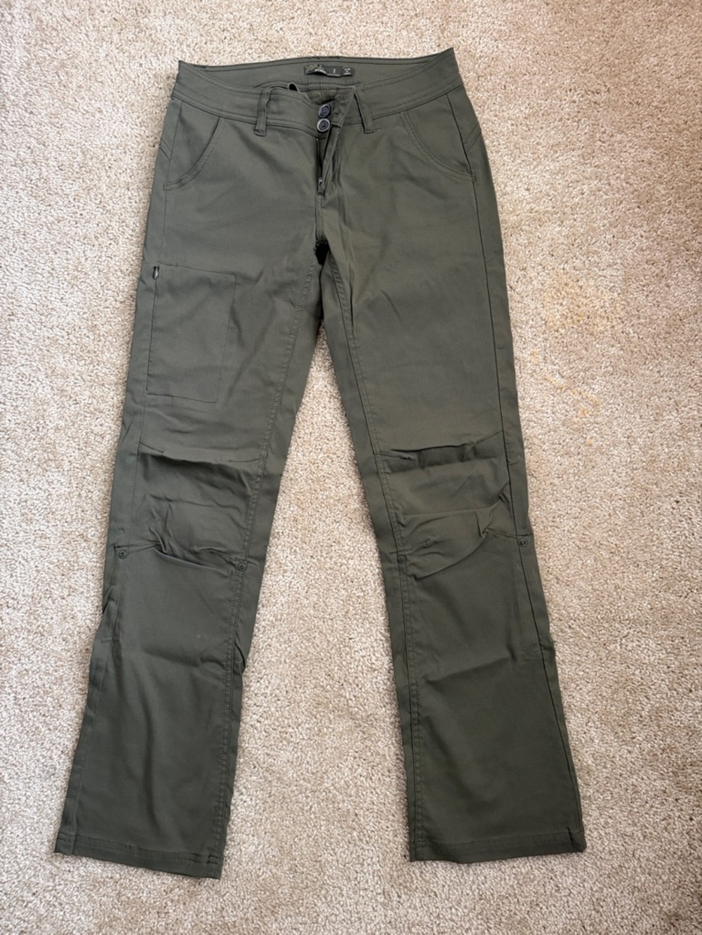 Prana Hallie Wicking Pants Women’s Like New Cargo Green